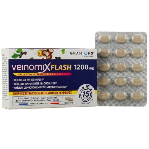 Granions Veinomix Flash 1200 mg Circulation Veineuse