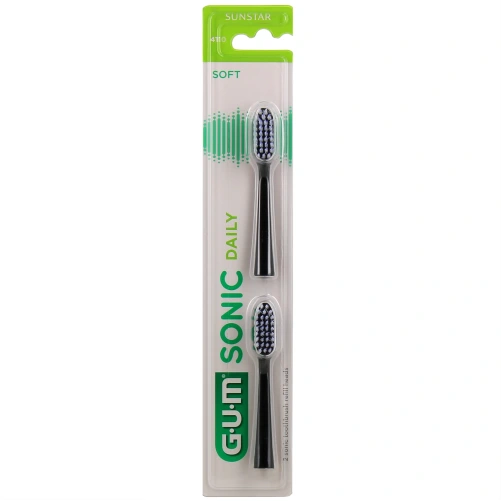 Gum Sonic Daily Têtes de Rechange pour Brosse à Dents électrique