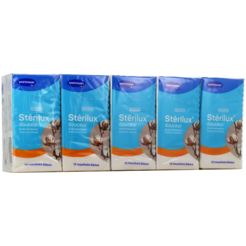 Hartmann Stérilux Douceur Mouchoirs Blancs