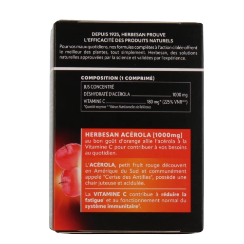 Herbesan Acerola goût orange 1000
