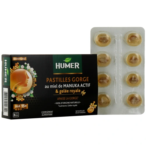 Humer Pastilles Gorge au Miel de Manuka Actif
