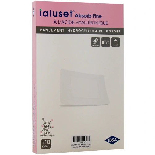 Ialuset Absorb Fine Pansement Hydrocellulaire