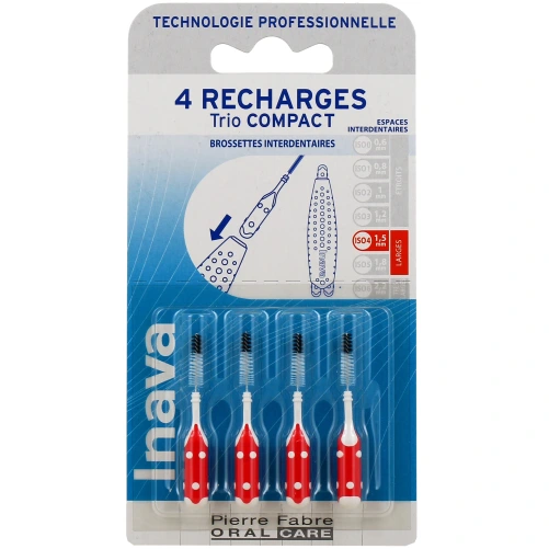 Inava Recharges Brossettes Interdentaires pour Trio Compact