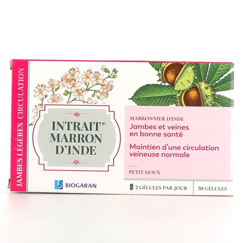 Intrait Marron d'Inde Petit Houx Circulation Jambes Légères
