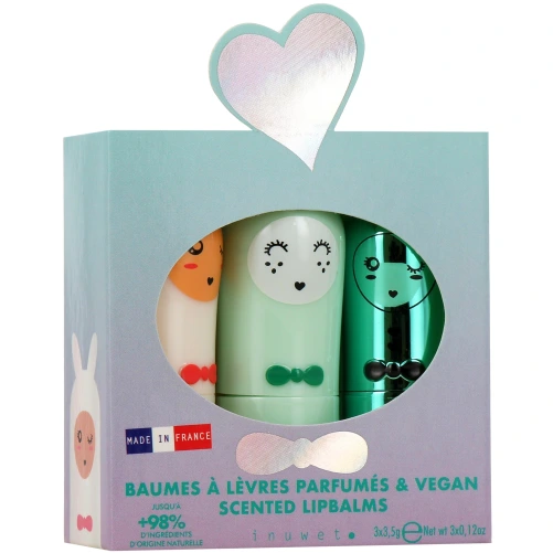Inuwet Coffret Baumes à Lèvres Parfumés