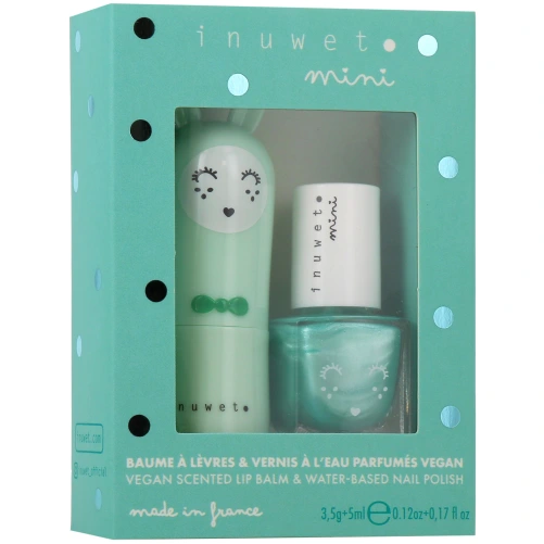 Inuwet Coffret Enfant Baume à Lèvres et Vernis à l'Eau