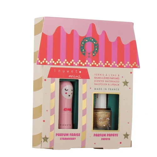 Inuwet Coffret Enfant Baume à Lèvres et Vernis à l'Eau