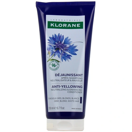 Klorane Après-shampoing Déjaunissant à la Centaurée Bio