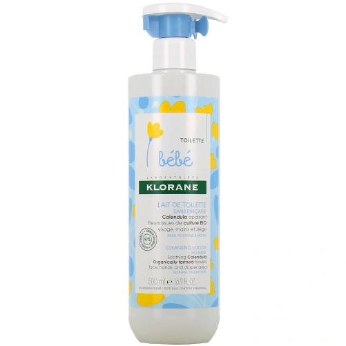 Klorane Bébé Lait de toilette sans rinçage Calendula apaisant