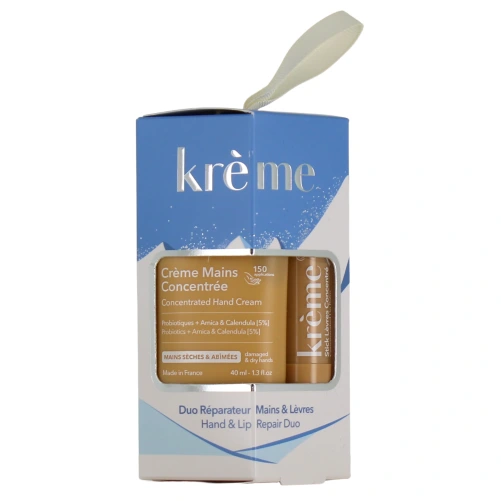 Krème Coffret Duo Réparateur Mains Lèvres