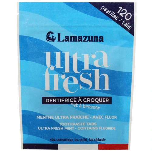 Lamazuna Dentifrice à croquer 120 pastilles