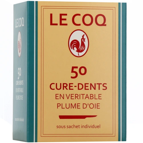 Le Coq Cure-Dents en Plume d'Oie