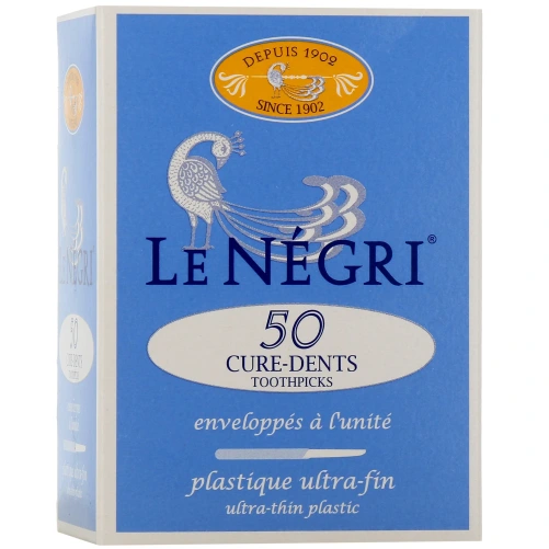 Le Négri Cure-Dents en Plastique Ultra-Fin