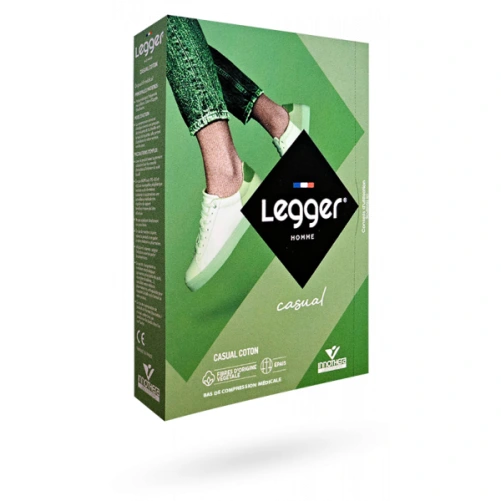 Legger Homme Bas Autofixant Casual Coton Classe 2