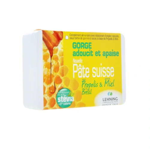 Lehning Pâte Suisse Gorge Propolis et Miel