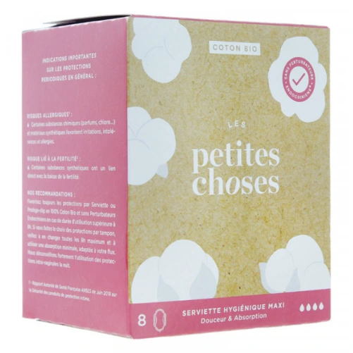Les Petites Choses Serviettes Hygiéniques Extra Long Coton Bio