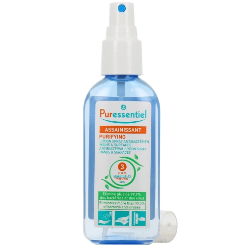 Lotion Spray Antibactérien Assainissant Mains et Surfaces