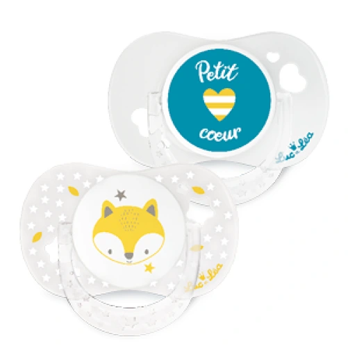 Luc et Léa Duo de Sucettes anatomiques 0-6 mois