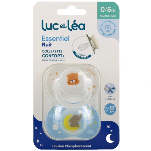 Luc et Léa Duo de Sucettes anatomiques 0-6 mois