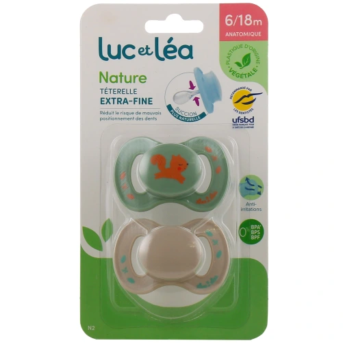 Luc et Léa Duo de Sucettes anatomiques 6-18 mois