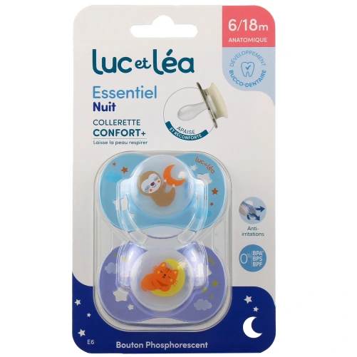 Luc et Léa Duo de Sucettes anatomiques 6-18 mois