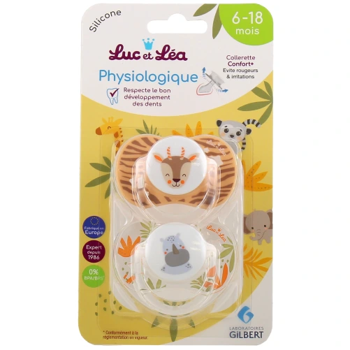 Luc et Léa Sucette physiologique 6-18 mois