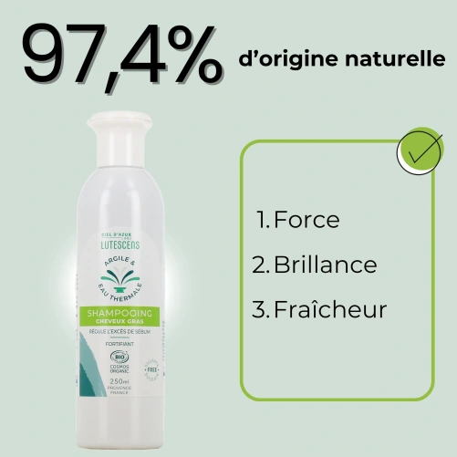 Lutescens Shampooing Cheveux Gras Bio