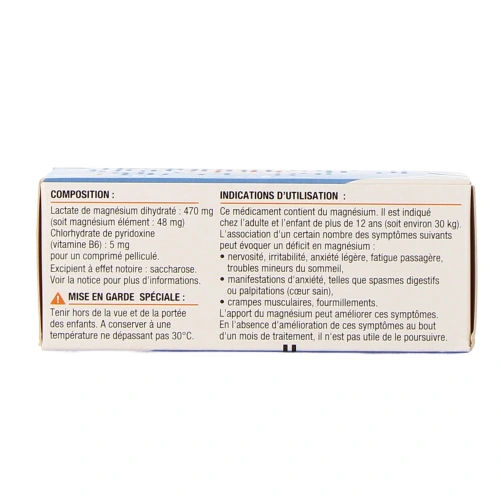 Magnésium Vitamine B6