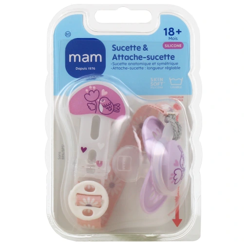 MAM Kit Sucette Anatomique & Attache-Sucette +18 mois