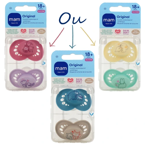 MAM Original Sucette Silicone 18 mois et +