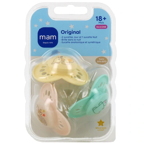 MAM Original Sucette Silicone 18 mois et +