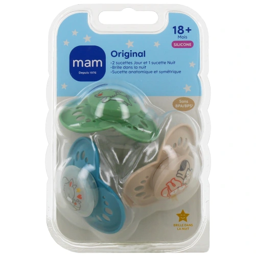 MAM Original Sucette Silicone 18 mois et +