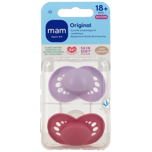 MAM Original Sucette Silicone 18 mois et +