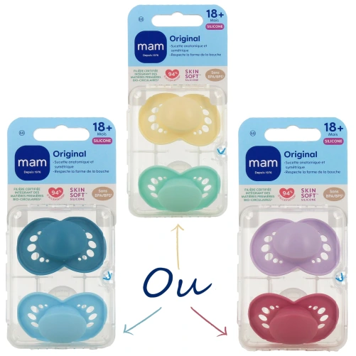 MAM Original Sucette Silicone 18 mois et +