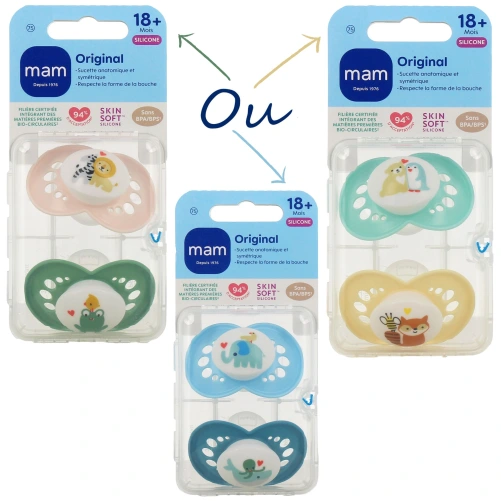 MAM Original Sucette Silicone 18 mois et +