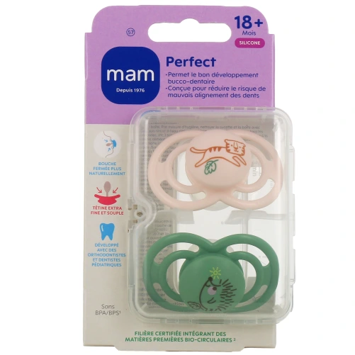 MAM Perfect Sucette Silicone +18 Mois