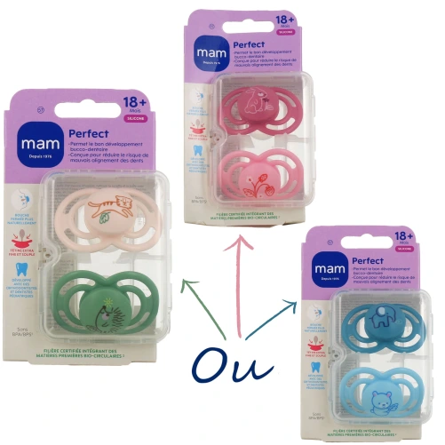 MAM Perfect Sucette Silicone +18 Mois
