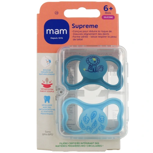 MAM Supreme Sucettes anatomiques silicone X2