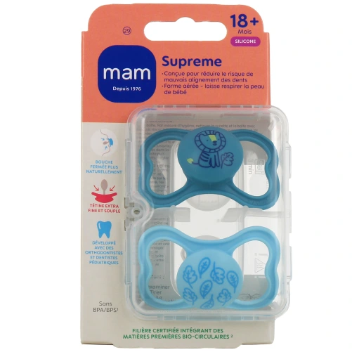 MAM Supreme Sucettes anatomiques silicone X2