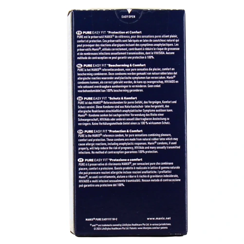 Manix Pure Easy Fit Préservatifs