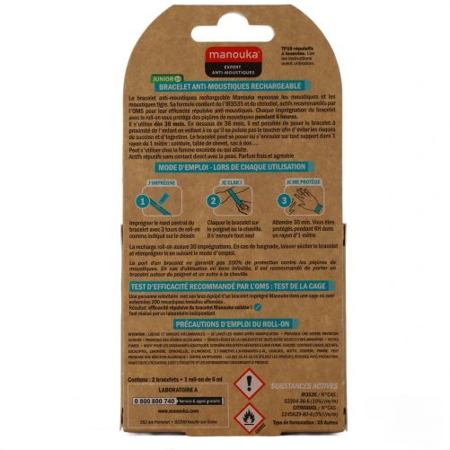 Manouka Bracelet Anti-Moustiques