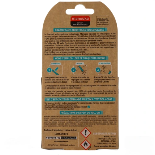 Manouka Bracelet Anti-Moustiques