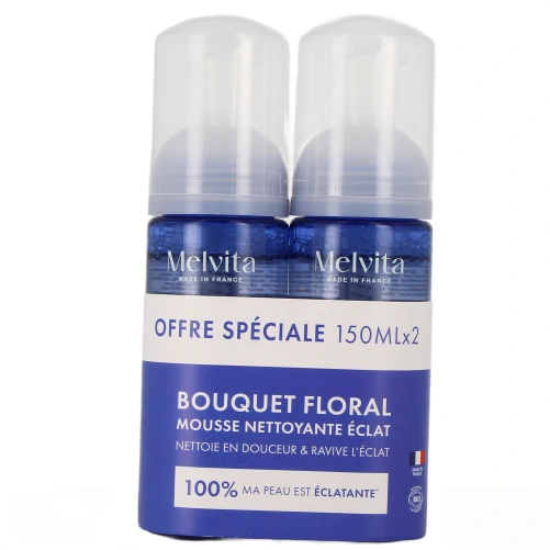 Melvita Bouquet Floral Mousse Nettoyante Eclat