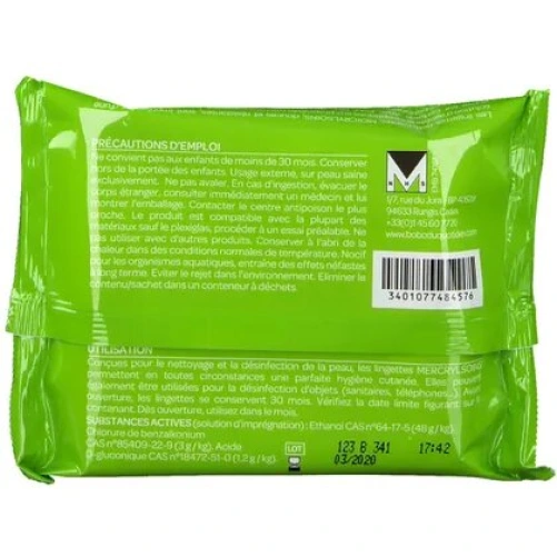 Mercryl Lingettes Antiseptiques