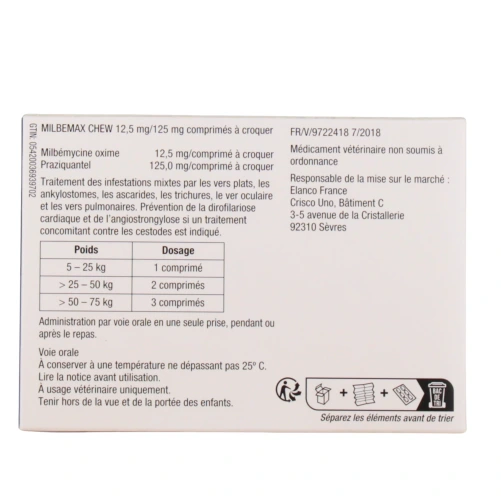 Milbemax Chew Vermifuge Chien à croquer