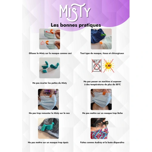 Misty pince nez anti-buée