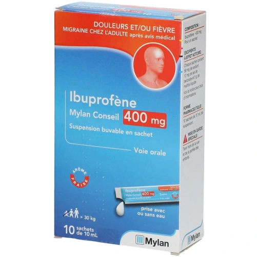 Mylan Conseil Ibuprofène 400 mg