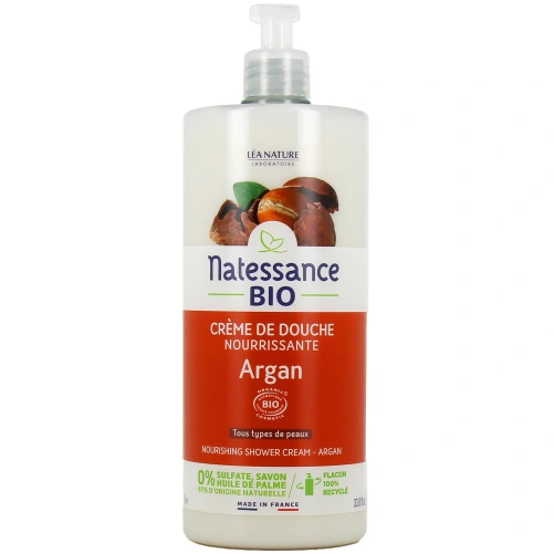Natessance Crème de Douche Nourrissante Argan Bio