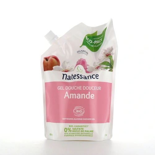 Natessance Gel Douche Relaxant Bio Amande-Pêche de vigne