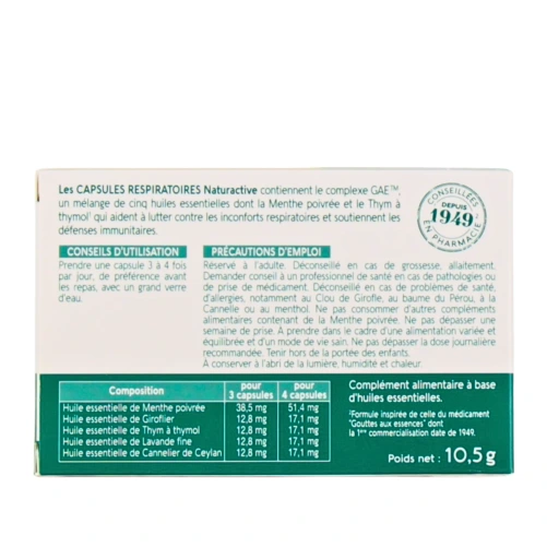 Naturactive Capsules Respiratoires Bio